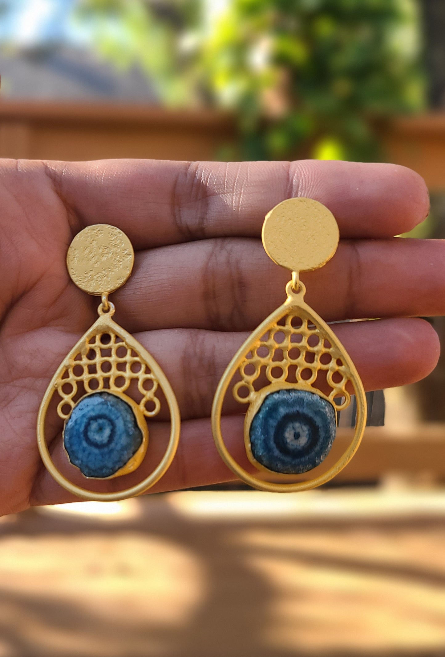Honey bee earrings