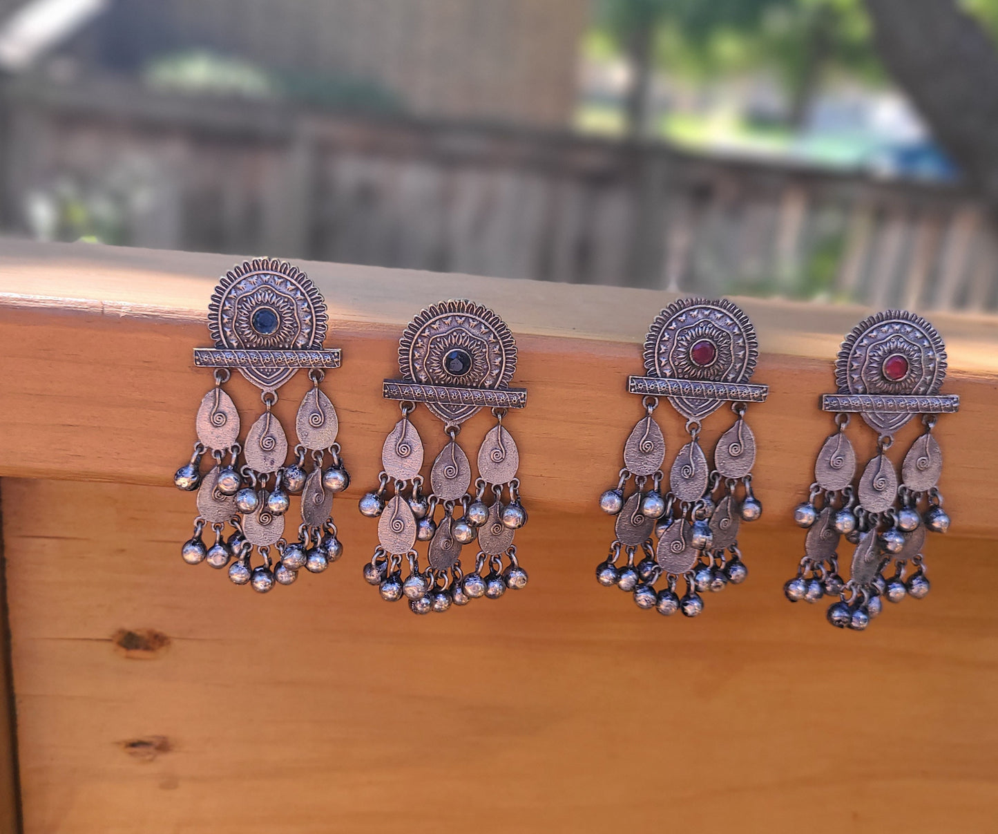 Keya silver alike earrings
