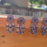 Keya silver alike earrings