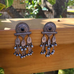 Keya silver alike earrings