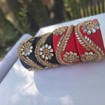 Black or Red Thread bangles
