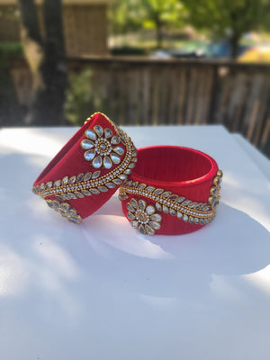 Black or Red Thread bangles