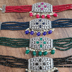 Daivi cz choker necklace set
