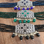Daivi cz choker necklace set