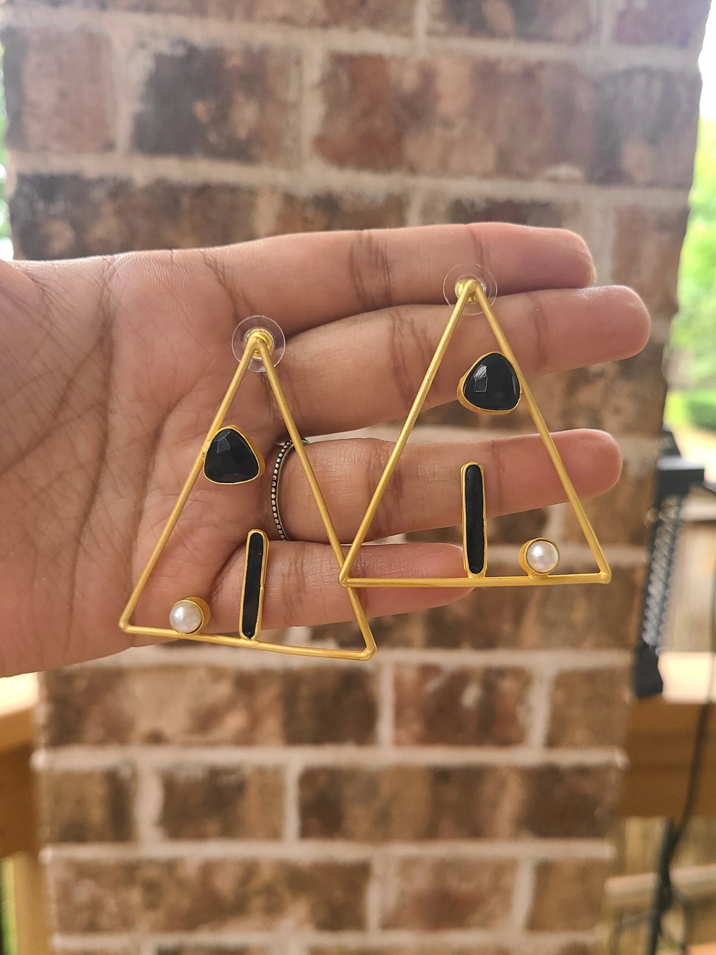 Triangle earrings
