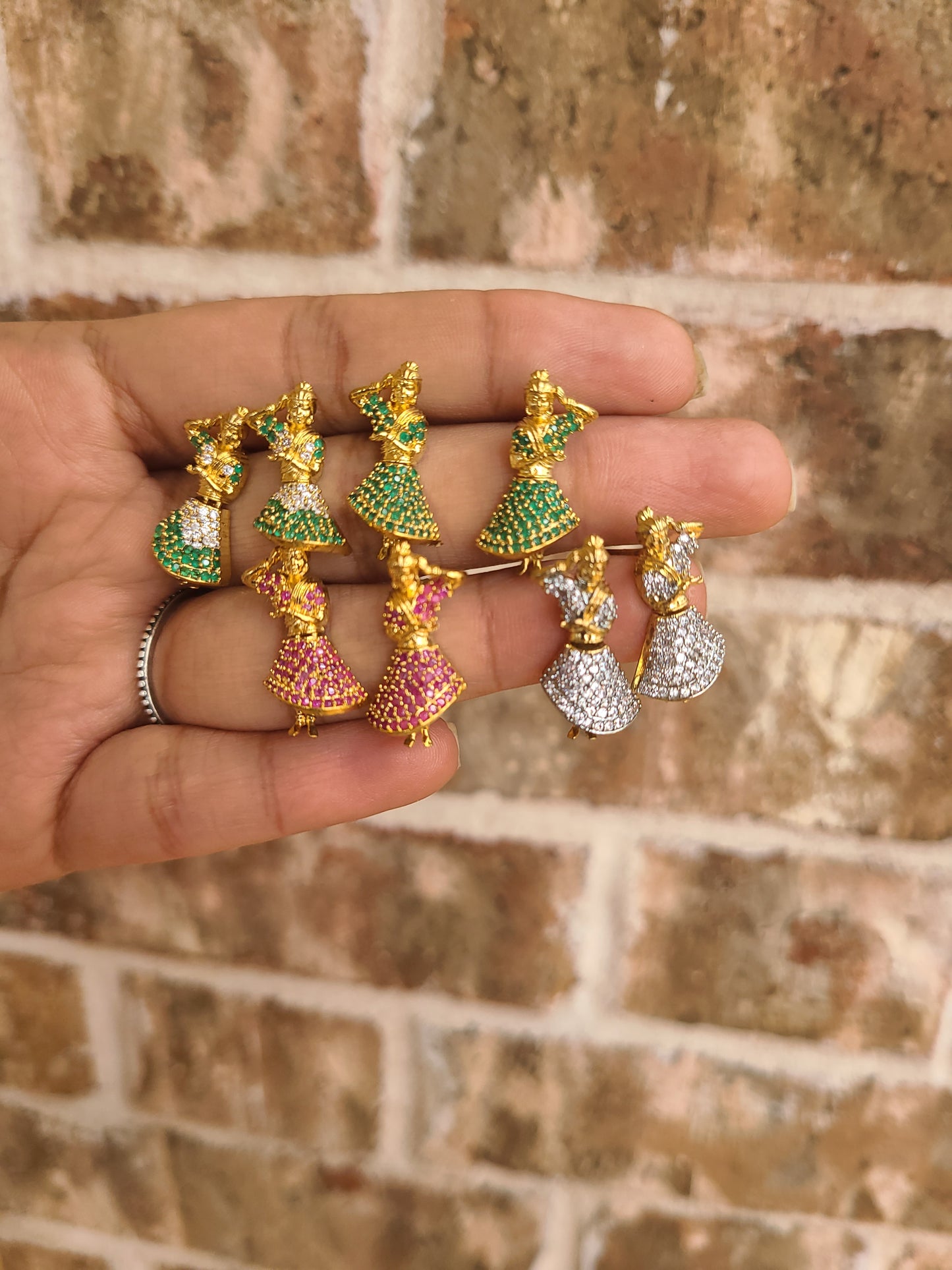 Dancing doll earrings
