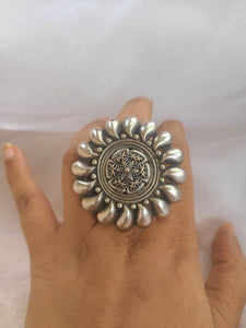 Simran silver alike ring