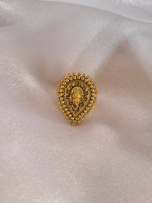 Ganesha adjustable ring