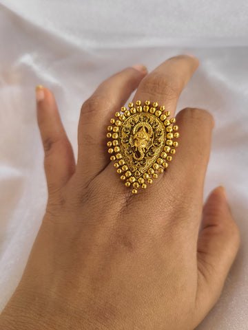Ganesha adjustable ring