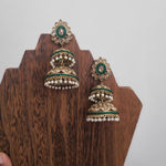 Ashmitha polki jhumka earrings