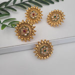Gold tone stud earrings