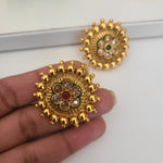Gold tone stud earrings