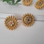 Gold tone stud earrings