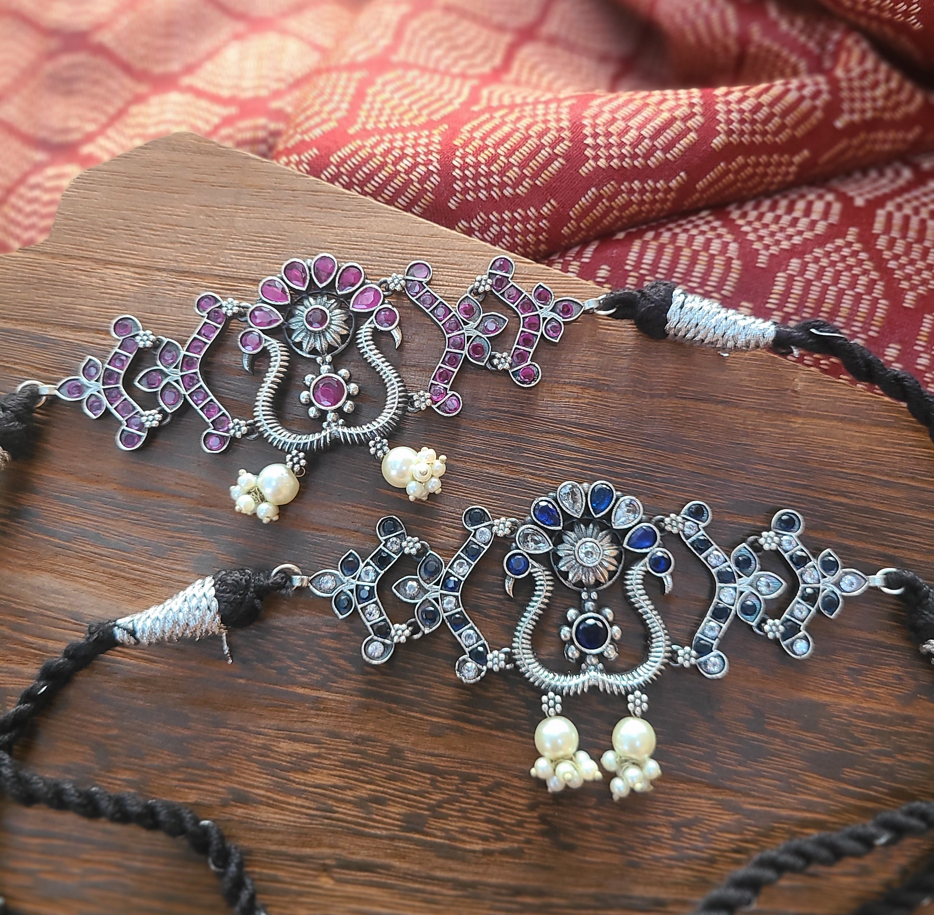 Arna Silver Alike choker Necklace set