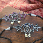 Arna Silver Alike choker Necklace set