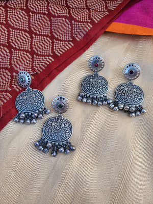 Kripa silver alike earrings