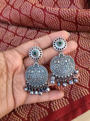 Kripa silver alike earrings