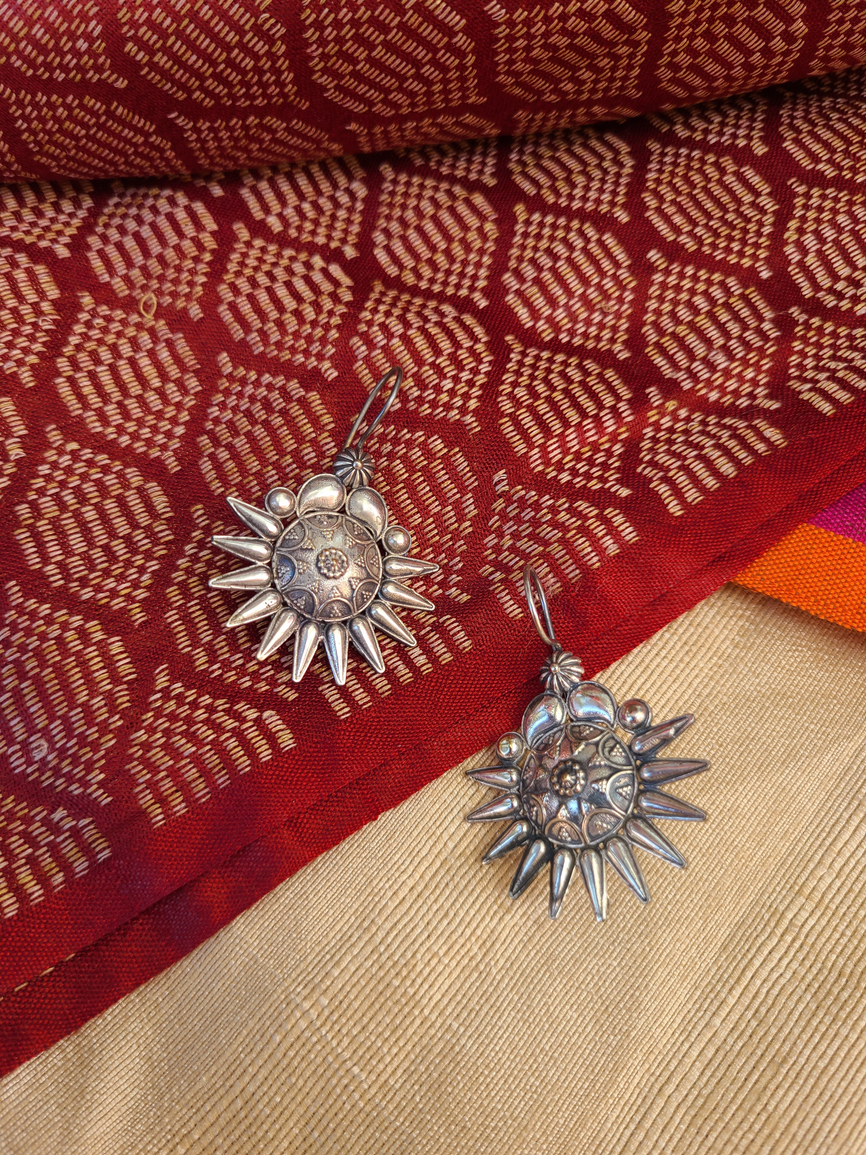Aditya hook silver alike earrings
