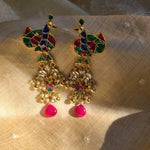 Naomika pachi kundan earrings
