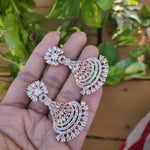 Zoey Chandbali CZ earrings