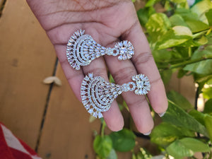 Zoey Chandbali CZ earrings