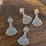Zoey Chandbali CZ earrings