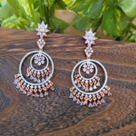 Chandbali CZ earrings