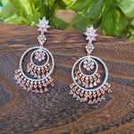 Chandbali CZ earrings