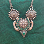 Madeline Handmade Silver alike pendant necklace