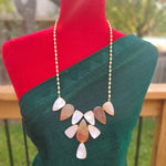 Coral Handmade contemporary necklace set