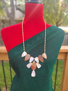 Coral Handmade contemporary necklace set