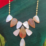 Coral Handmade contemporary necklace set