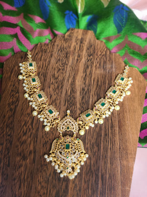 Vasvi designer gold plated necklace set