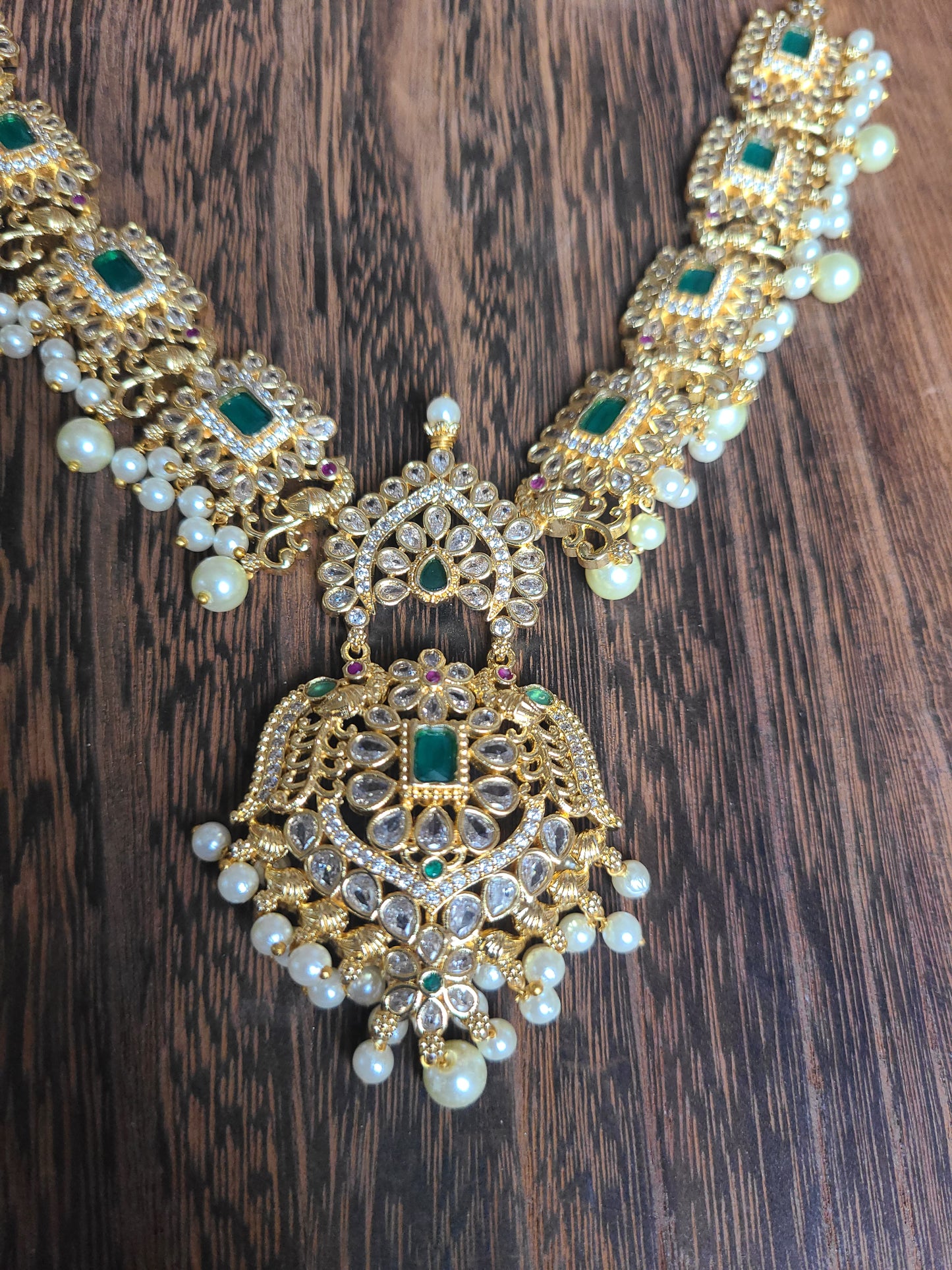 Vasvi designer gold plated necklace set