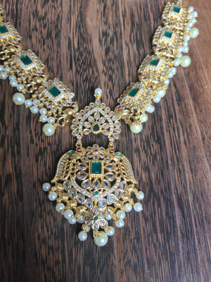 Vasvi designer gold plated necklace set