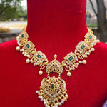 Vasvi designer gold plated necklace set
