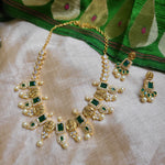 Saketha designer gold plated necklace set