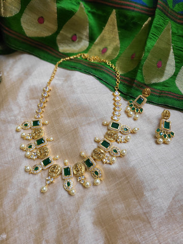 Saketha designer gold plated necklace set
