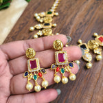 Saketha designer gold plated necklace set