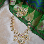 Anandhi kemp designer goldplated necklace set