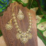 Anandhi kemp designer goldplated necklace set