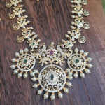 Anandhi kemp designer goldplated necklace set
