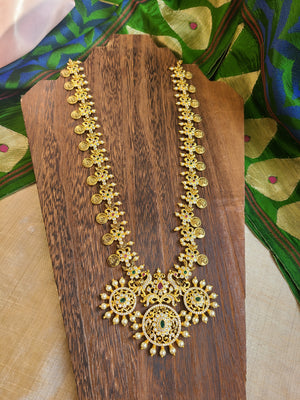 Anandhi kemp designer goldplated necklace set