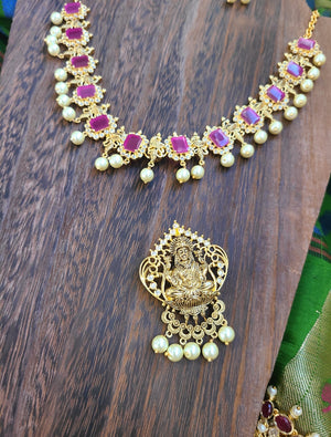 Sarya designer gold plated necklace set