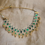 Arva pachi kundan choker necklace set