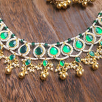 Arva pachi kundan choker necklace set