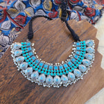 Aadhira handmade Silver Alike Necklace