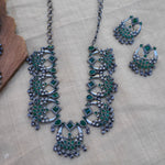 Ariyah silver alike necklace set
