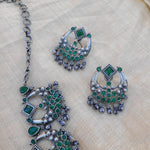 Ariyah silver alike necklace set