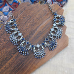 Ariyah silver alike necklace set